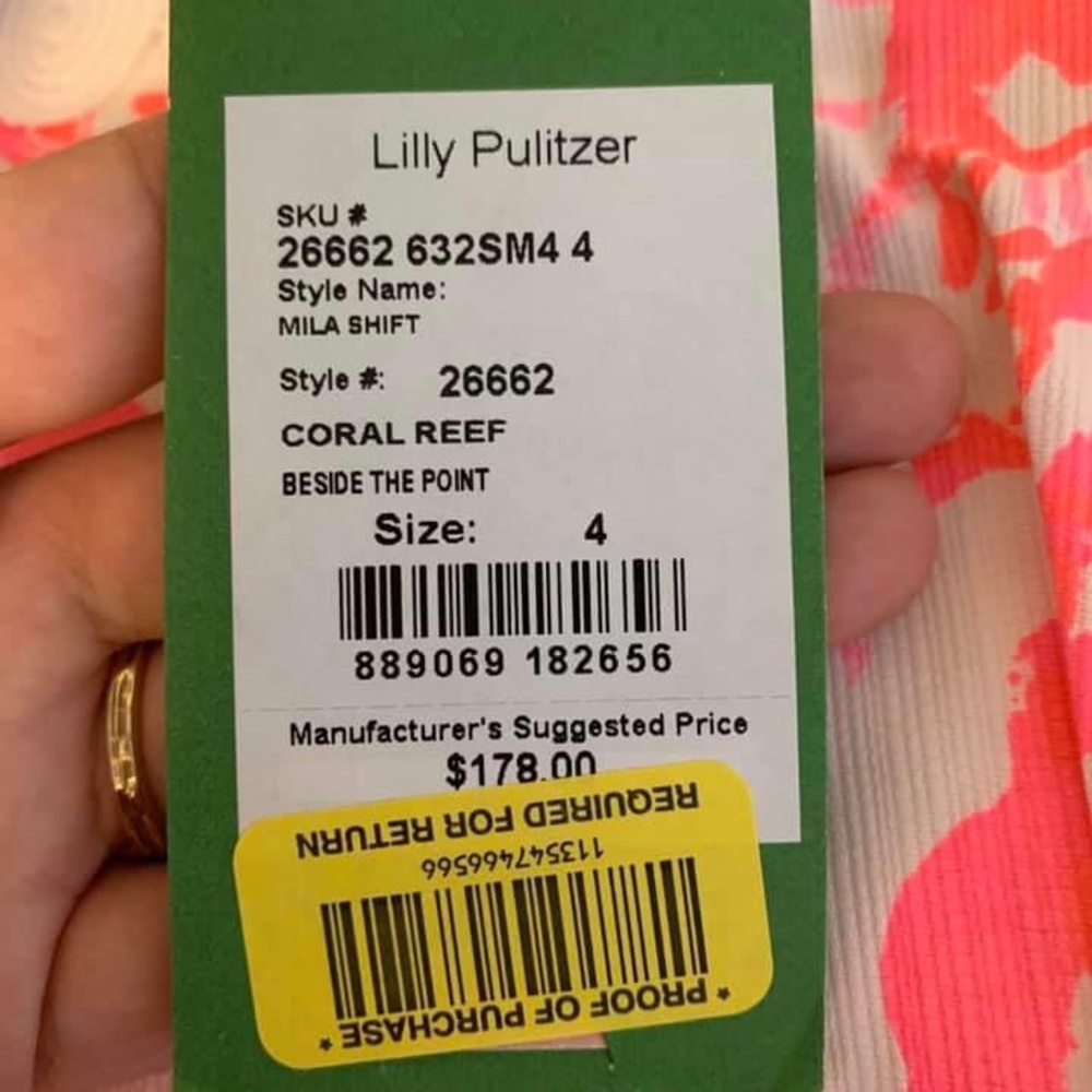 NWT Lilly Pulitzer Mila Shift in Beside the Point - Picture 2 of 3
